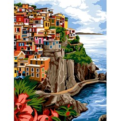 Canevas SEG La falaise de Portofino en Italie