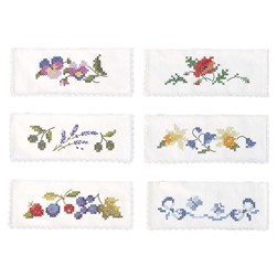 Pochette serviette - Broderie traditionnelle Avila Assortiment de 6 pochettes serviette - ma campagne