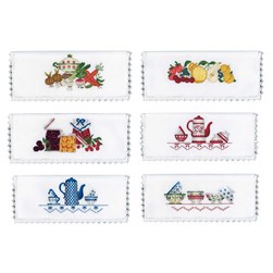 Pochette serviette - Broderie traditionnelle Avila Assortiment de 6 pochettes serviette - dans ma cui