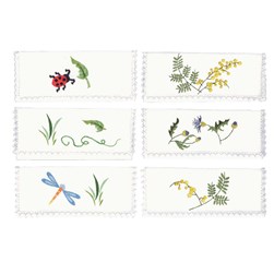 Pochette serviette - Broderie traditionnelle Avila Assortiment de 6 pochettes serviette - près du lac