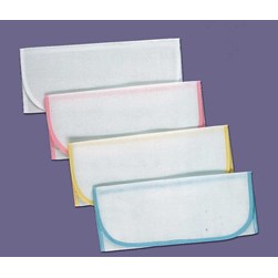 Pochette serviette Broderie Point de Croix compté Luc Création Enveloppe Serviette à l'unité bleu