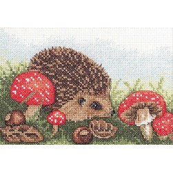 kit Point de croix Anchor Hérisson et champignons