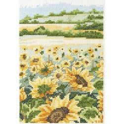 kit Point de croix Anchor Les champs de tournesols