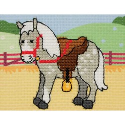 kit Point de croix Anchor Petit poney gris