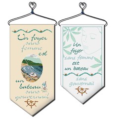 Bannière à broder Aux 4 Points Du Monde Les vérités féminines