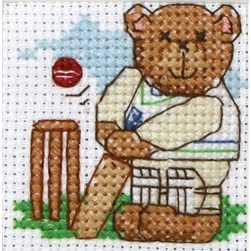 kit Point de croix Anchor Ours brun jour au criquet
