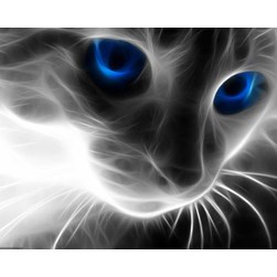 Broderie diamant Diamond Painting Regard de chat