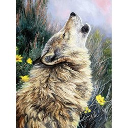 Broderie diamant Diamond Painting L'appel du loup