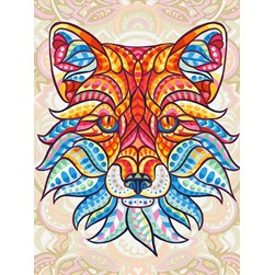 Broderie diamant Diamond Painting Renard mandala