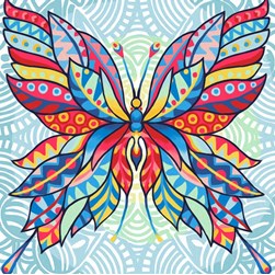 Broderie diamant Diamond Painting Papillon mosaique