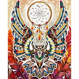 Broderie diamant Diamond Painting Les ailes de l'attrape rêve