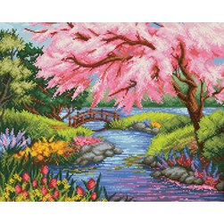 Broderie diamant Diamond Painting Un jardin au Japon