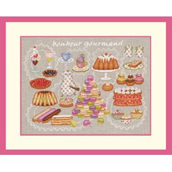 kit Point de croix Le Bonheur Des Dames LEs gourmandises de l'anniversaire