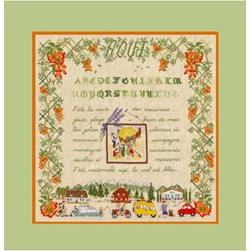 kit Point de croix Le Bonheur Des Dames Les mois de l'année - août