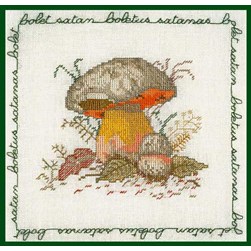 kit Point de croix Le Bonheur Des Dames Les champignons bolet
