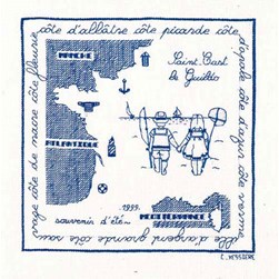 kit Point de croix Le Bonheur Des Dames La plage de St Cast