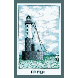 kit Point de croix Le Bonheur Des Dames Le phare de Ar men