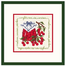 kit Point de croix Le Bonheur Des Dames Les confitures bonnes cerises