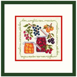 kit Point de croix Le Bonheur Des Dames Confiture de fraise et d'abricots