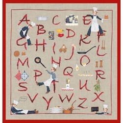 kit Point de croix Le Bonheur Des Dames L'ABC du cuisinier