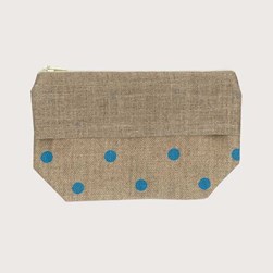 Trousse à broder - Broderie Point de Croix Le Bonheur Des Dames Pois bleus sur lin