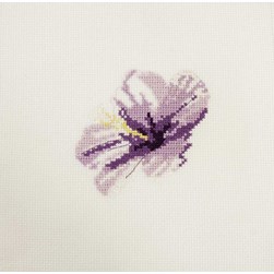 Mini Kit broderie DMC Hibiscus violet