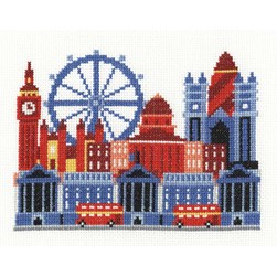 kit Point de croix DMC Londres, la ville touristique