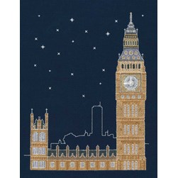 kit Point de croix DMC Big ben de nuit