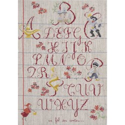 kit Point de croix DMC Abécédaire au fil des contes