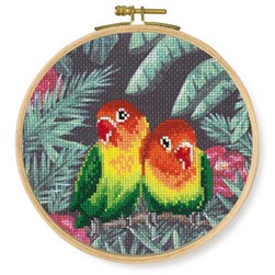 kit Point de croix DMC Deux inséparables