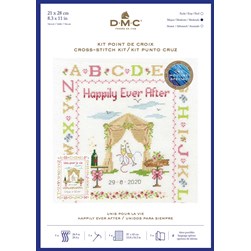 kit Point de croix DMC L'ABC des mariés