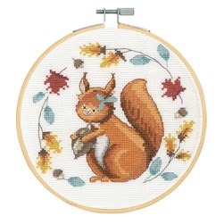 kit Point de croix DMC Ecureuil couleurs d'automne