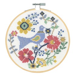 kit Point de croix DMC L'oiseau du printemps