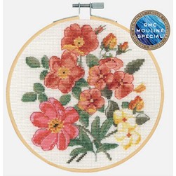 kit Point de croix DMC Brins de roses sauvages