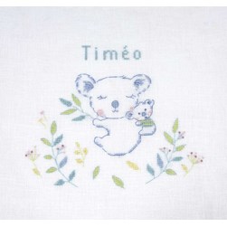 Broderie naissance DMC Koala endormi
