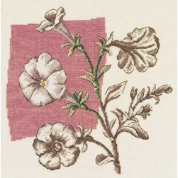 kit Point de croix DMC Pétunia épanoui