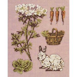 kit Point de croix DMC Lapin champêtre