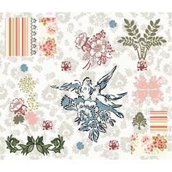 kit Point de croix DMC Marquoir des colombes