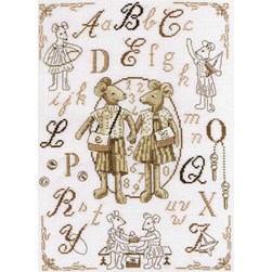 kit Point de croix DMC Abécédaire des souriceaux