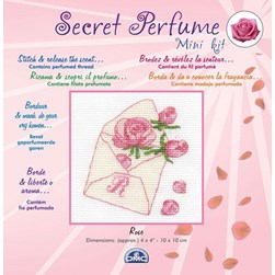 Mini Kit broderie DMC La lettre aux roses