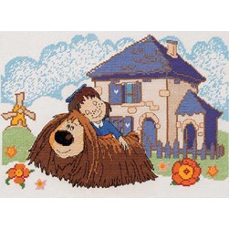 kit Point de croix DMC Le câlin de Pollux