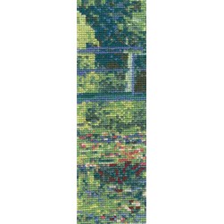 Marques pages à broder DMC Monet Le bassin aux Nimphéas