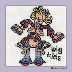 kit Point de croix DMC Jouons à saute mouton