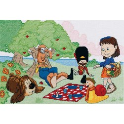 kit Point de croix DMC Le manège enchanté- le pique nique