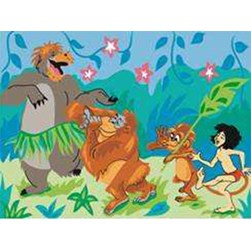 Canevas Disney DMC Danse de Mowgli et Baloo - Disney
