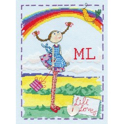 kit Point de croix DMC Lily sous l'arc en ciel