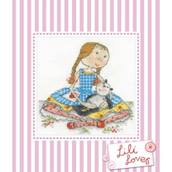 kit Point de croix DMC Lily et son chat