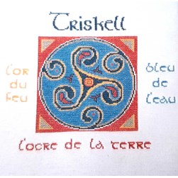 kit Point de croix Philomene Triskell ocre de la terre