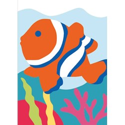 kit Canevas - Gros trous DMC Le chant du poisson clown