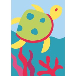 kit Canevas - Gros trous DMC Dessine moi une tortue